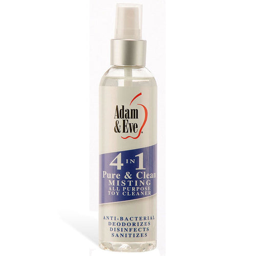 Adam & Eve 4 In 1 Pure & Clean - Misting All Purpose Toy Cleaner - 118 ml Bottle - Hush Store Sydney 