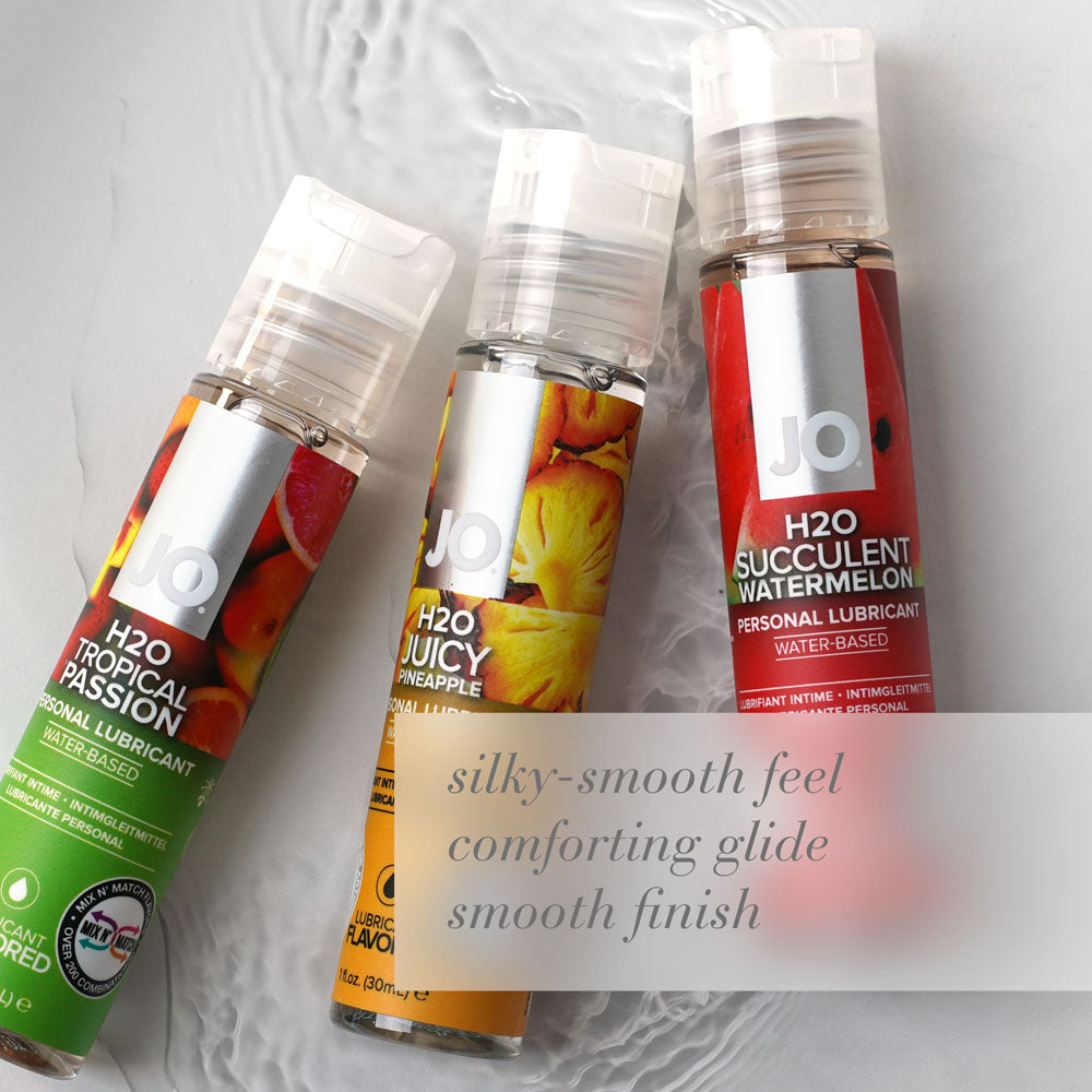 JO H2O Succulent Watermelon Lube - 30 mL - Watermelon Flavoured Water Based Lubricant - 30 ml Bottle - Hush Store Sydney 
