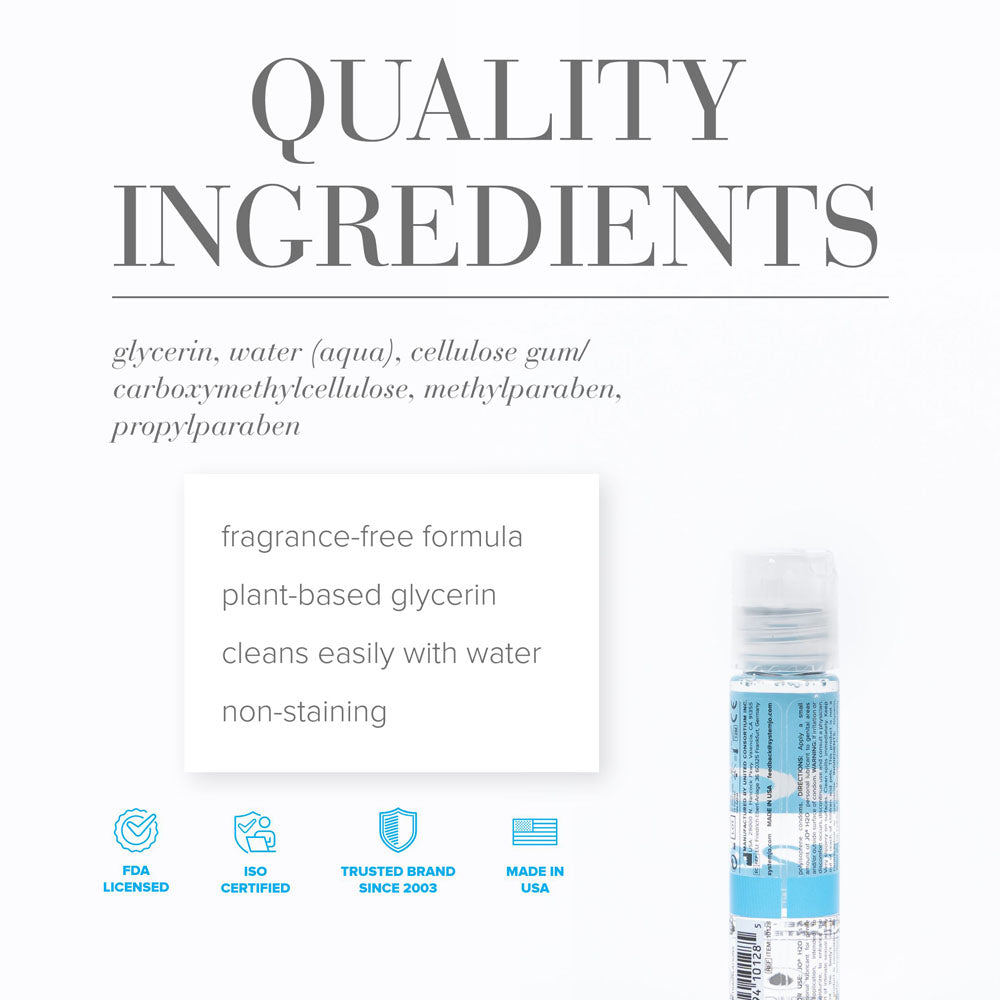 JO H2O Original Lube - 30 mL - Water Based Lubricant - 30 ml Bottle - Hush Store Sydney 