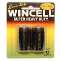 Wincell Super Heavy Duty C Size Carded 2Pk Battery - Hush Store Sydney 