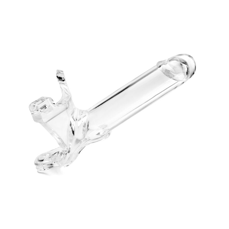 Zoro Knight 6in Hollow Shaft Clear Strap On