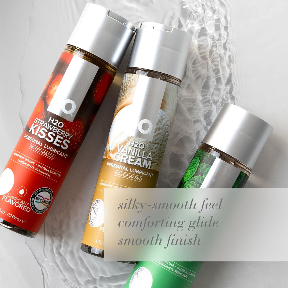 JO H2O Vanilla Cream Lube - 30 mL - Vanilla Flavoured Water Based Lubricant - 30 ml Bottle - Hush Store Sydney 