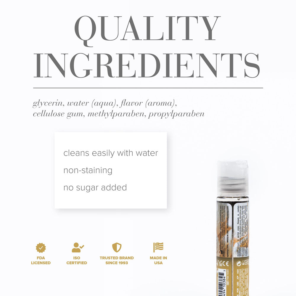 JO H2O Vanilla Cream Lube - 30 mL - Vanilla Flavoured Water Based Lubricant - 30 ml Bottle - Hush Store Sydney 