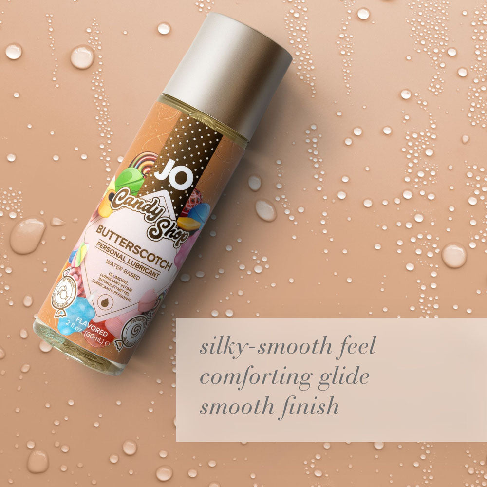 JO Candy Shop Butterscotch Lube  - 60 mL - Butterscotch Flavoured Water Based Lubricant - 60 ml Bottle - Hush Store Sydney 