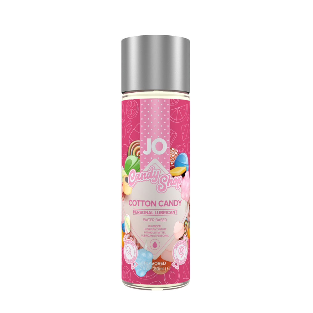 JO Candy Shop Cotton Candy Lube - 60 mL - Cotton Candy Flavoured Water Based Lubricant - 60 ml Bottle - Hush Store Sydney 