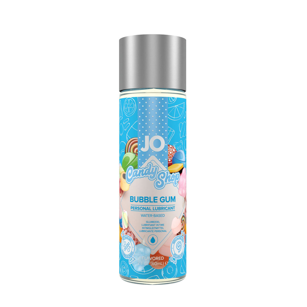 JO Candy Shop Bubblegum Lube - 60 mL - Bubblegum Flavoured Water Based Lubricant - 60 ml Bottle - Hush Store Sydney 