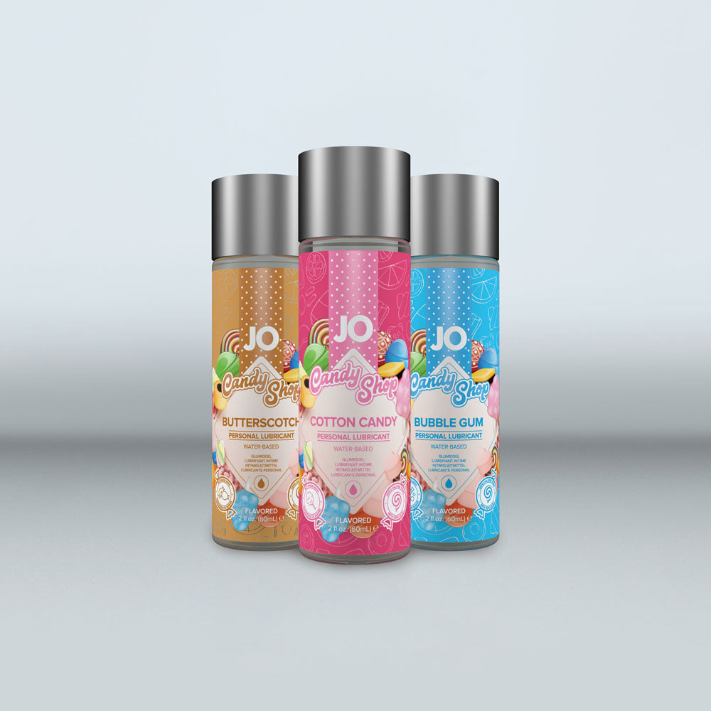 JO Candy Shop Bubblegum Lube - 60 mL - Bubblegum Flavoured Water Based Lubricant - 60 ml Bottle - Hush Store Sydney 