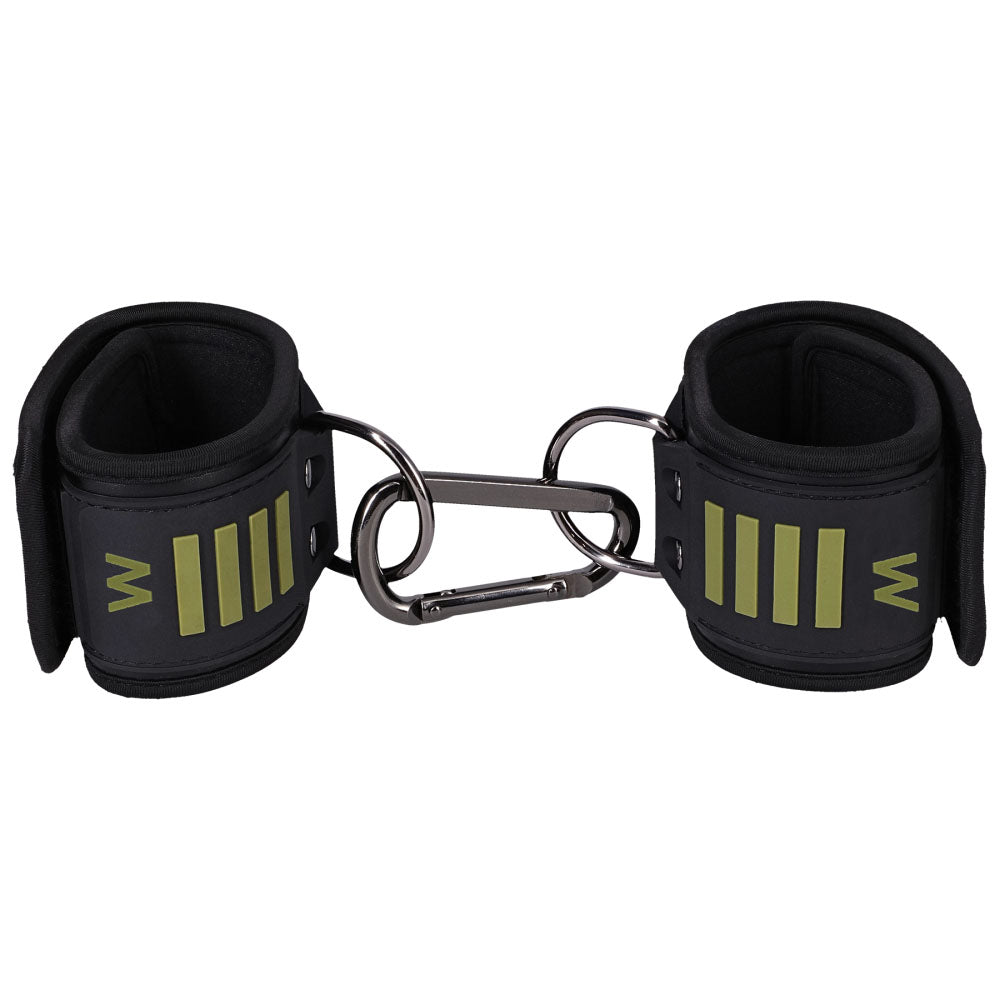 Fort Troff - Tactical Wrist Cuffs - Black/Green Restraints - Hush Store Sydney 