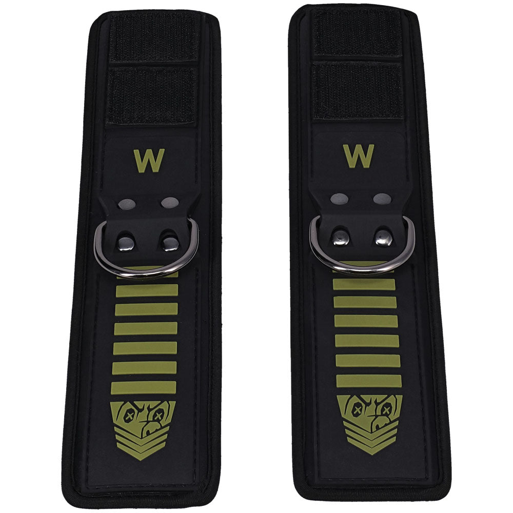 Fort Troff - Tactical Wrist Cuffs - Black/Green Restraints - Hush Store Sydney 