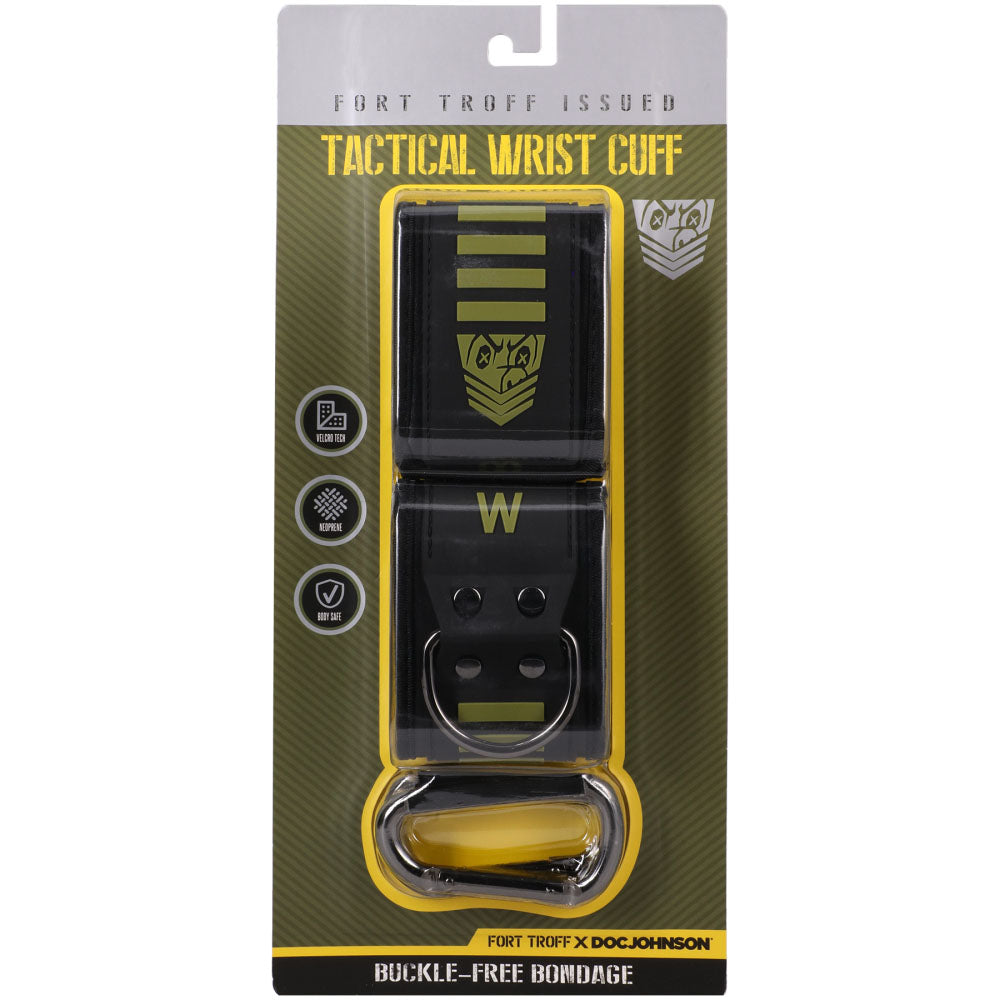 Fort Troff - Tactical Wrist Cuffs - Black/Green Restraints - Hush Store Sydney 