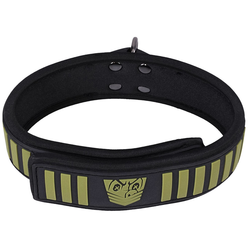 Fort Troff - Tactical Collar & Leash - Black/Green Restraint - Hush Store Sydney 