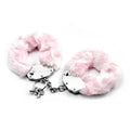 Fetish Pleasure Fluffy Hand Cuffs Pink - Hush Store Sydney 