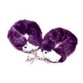 Fetish Pleasure Fluffy Hand Cuffs Purple - Hush Store Sydney 