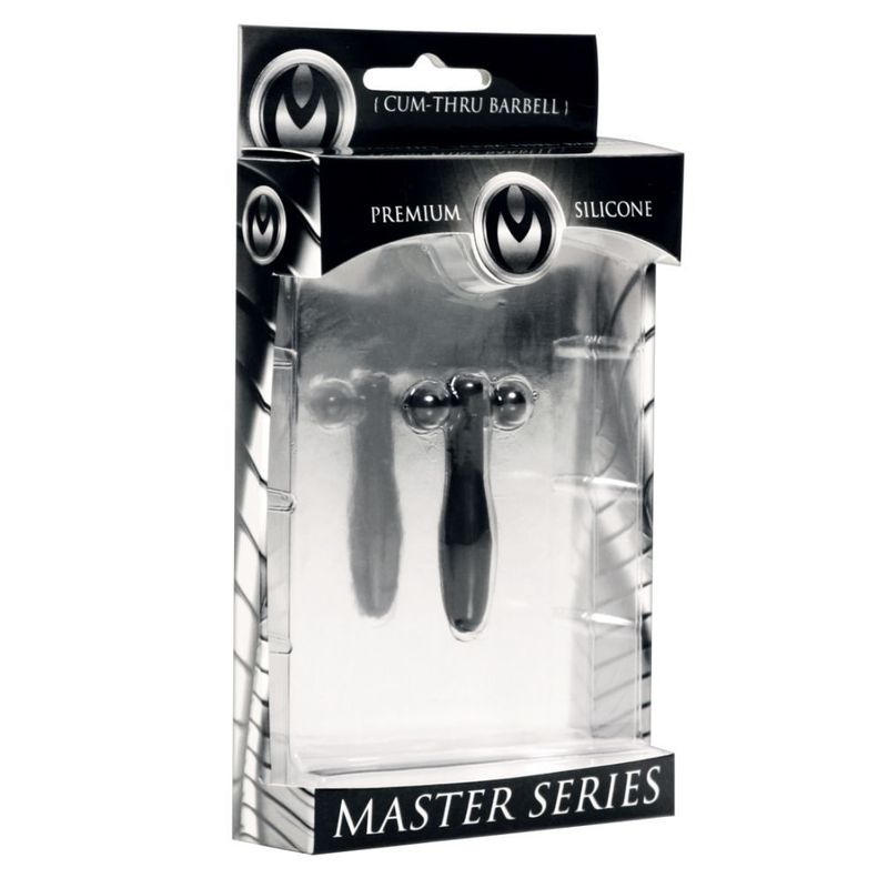 Silicone Cum-Thru Barbell Penis Plug - Hush Store Sydney 