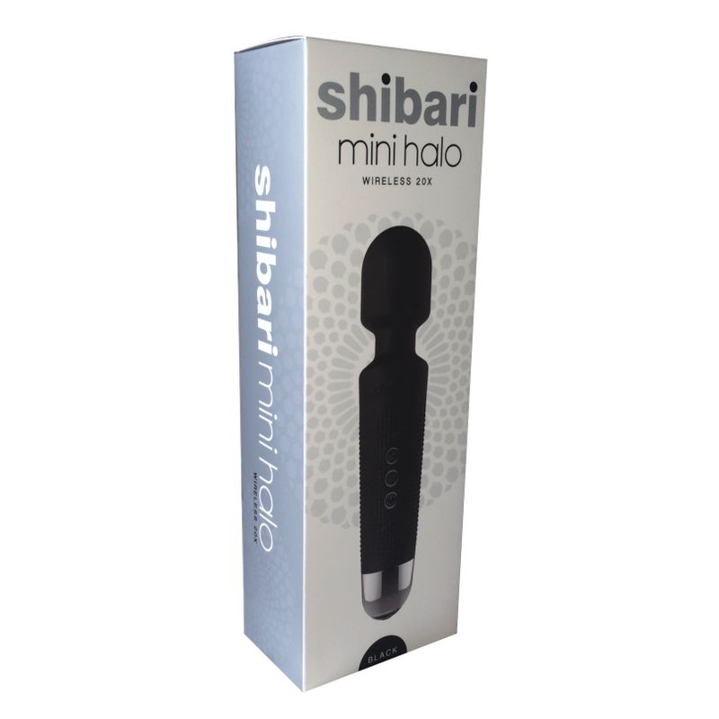 Shibari Mini Wand Halo 20X Black - Hush Store Sydney 