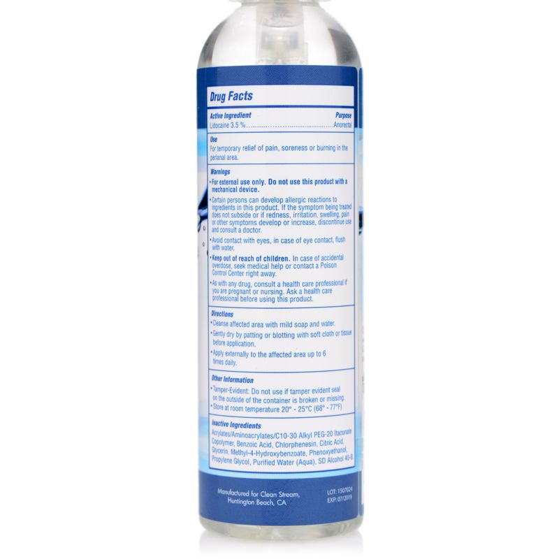 Relax Anal Lube 4.4oz/130ml Desensitizing Spray Gel