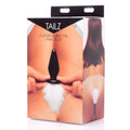 White Fluffer Bunny Tail Glass Anal Plug - Hush Store Sydney 
