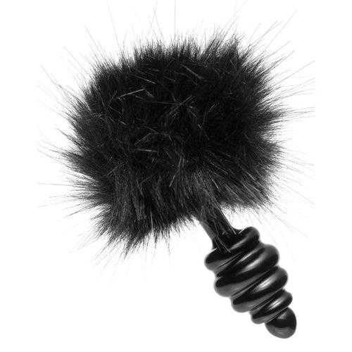 Black Bunny Tail Anal Plug - Hush Store Sydney 