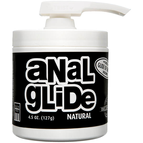 Doc Johnson's Anal Glide - Petroleum Based Lubricant - 127 g Pump Bottle - Hush Store Sydney 