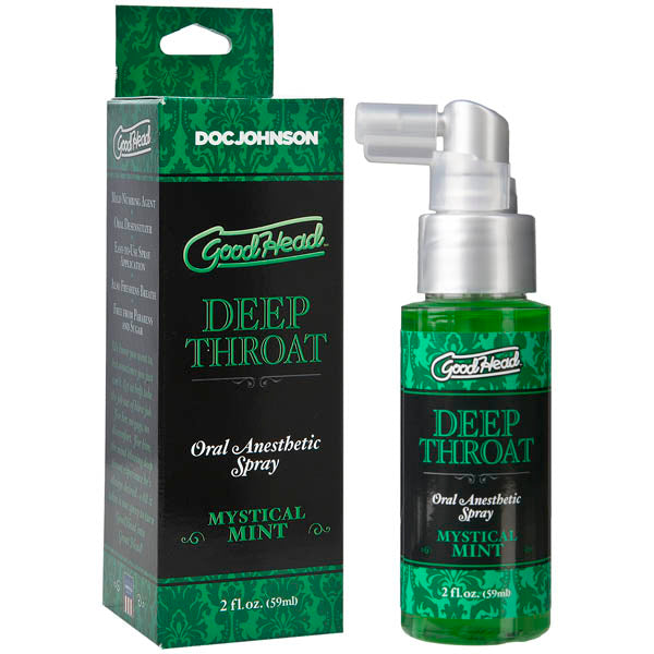 GoodHead Deep Throat Spray - Mystical Mint Flavoured Deep Throat Spray - 59 ml Bottle - Hush Store Sydney 