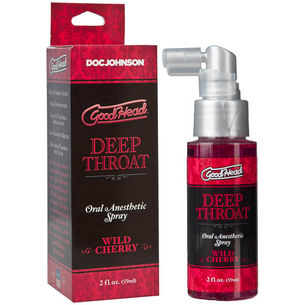 GoodHead Deep Throat Spray - Wild Cherry Flavoured Deep Throat Spray - 59 ml Bottle - Hush Store Sydney 