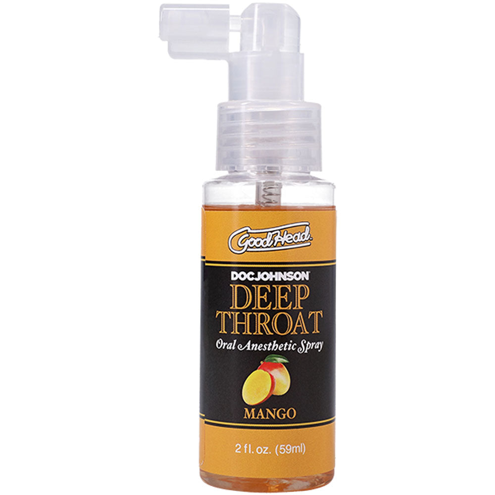 GoodHead Deep Throat Spray - Mango - Mango Flavoured Deep Throat Spray - 59 ml Bottle - Hush Store Sydney 