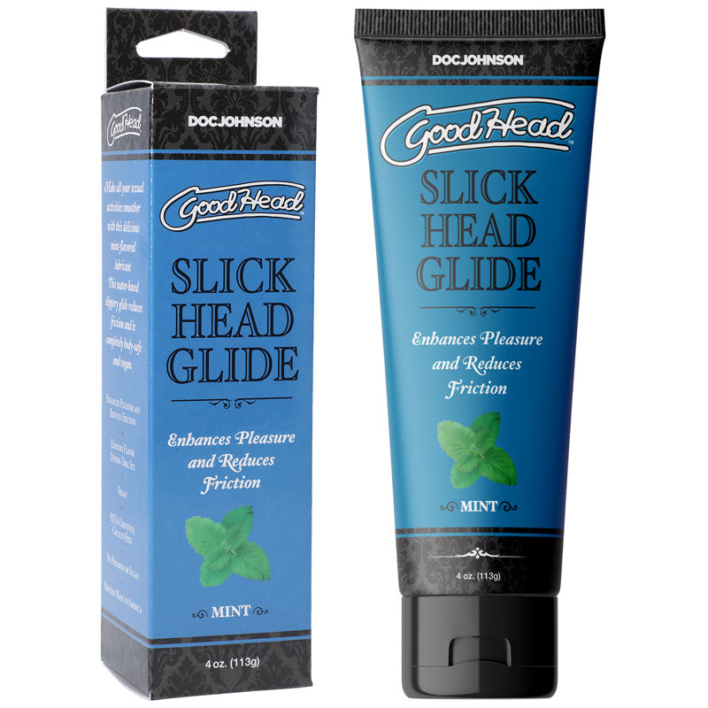 GoodHead Slick Head Glide - Mint - Mint Flavoured Lubricant - 120 ml Tube - Hush Store Sydney 