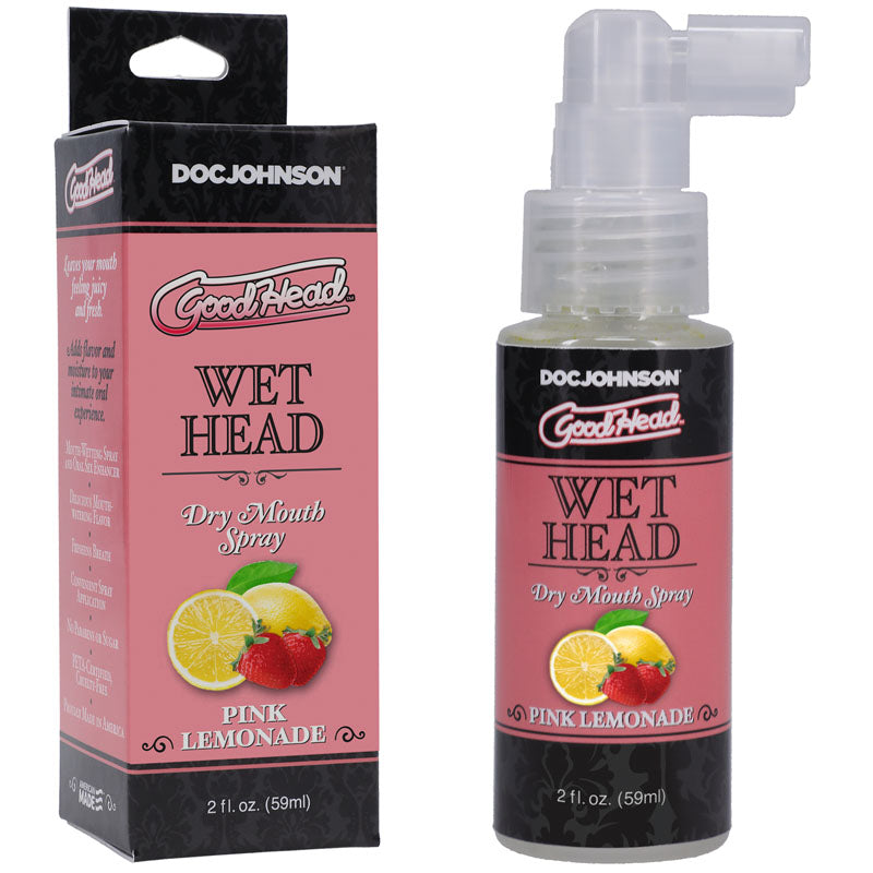 GoodHead Wet Head Dry Mouth Spray - Pink Lemonade Flavoured - 59 ml Bottle - Hush Store Sydney 