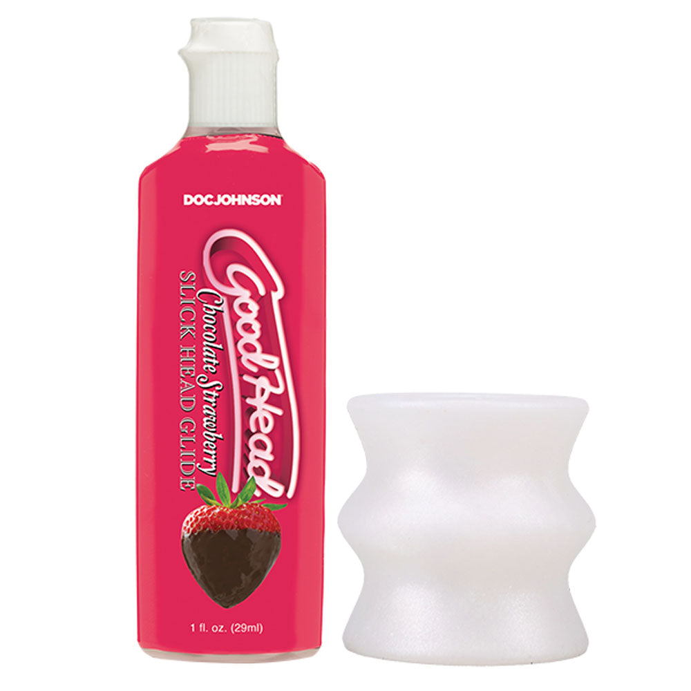 GoodHead Honeymoon Head - Kit - Chocolate Strawberry GoodHead Glide with Helping Head Stroker - Hush Store Sydney 