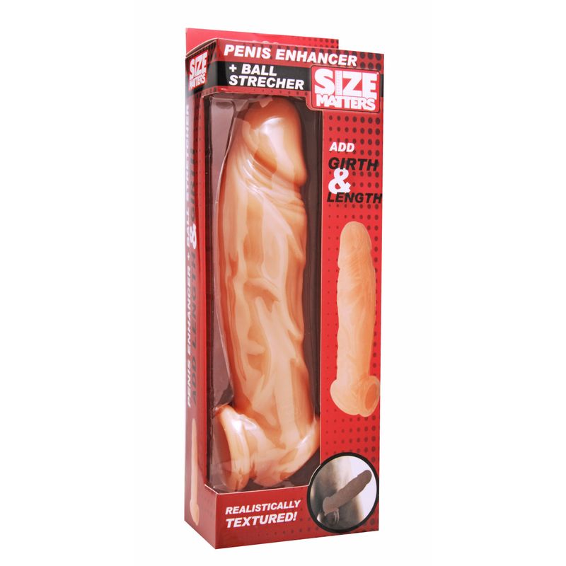 Realistic Flesh Penis Enhancer and Ball Stretcher - Hush Store Sydney 
