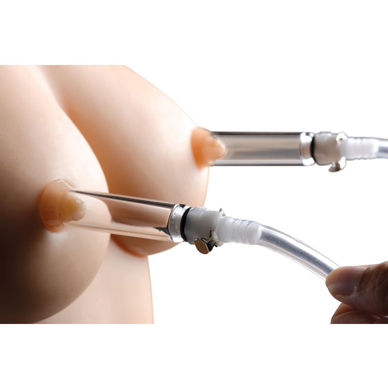 Nipple Pumping System with Dual Cylinders - Hush Store Sydney 