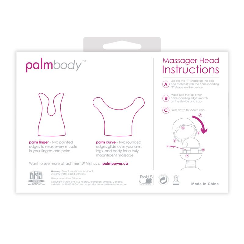 PalmBody Massager Heads (For use with PalmPower) - Hush Store Sydney 