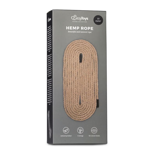 Bondage Rope Hemp 10m - Hush Store Sydney 