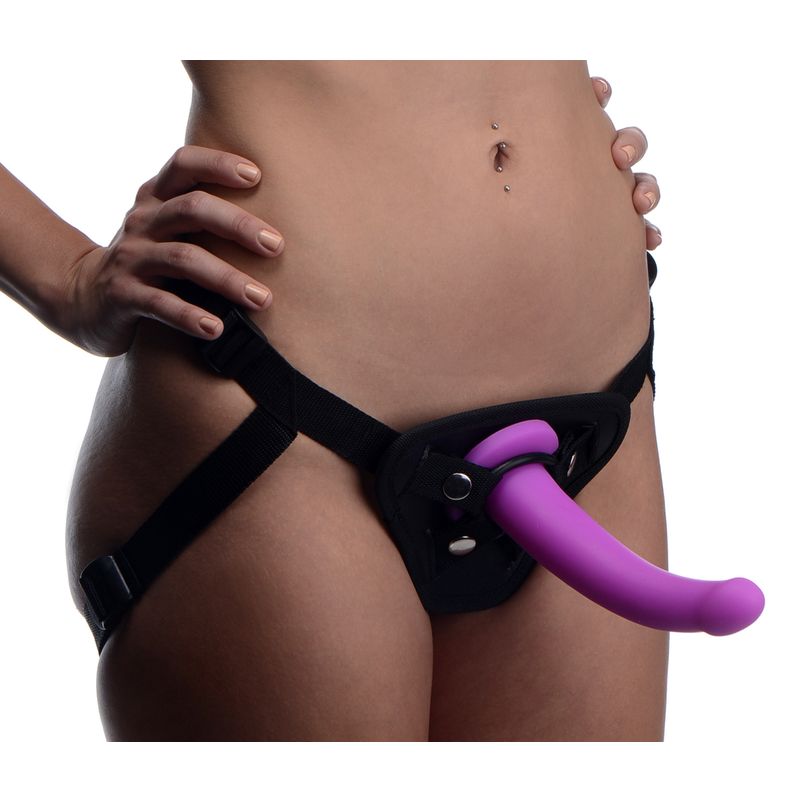 Navigator Silicone G-Spot Dildo with Harness - Hush Store Sydney 
