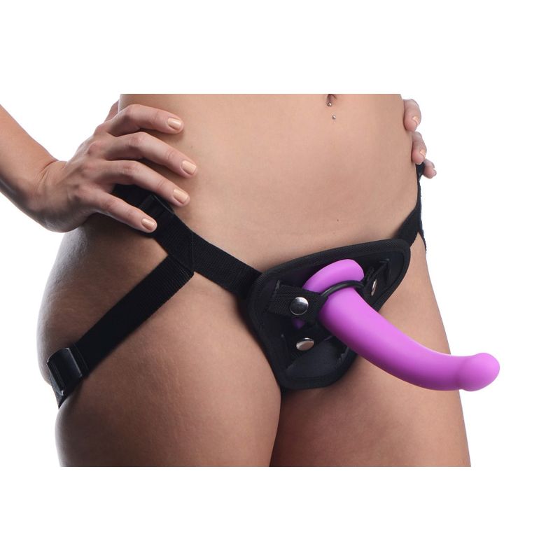 Navigator Silicone G-Spot Dildo with Harness - Hush Store Sydney 