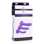 Tri-Play 3 Pc Purple Silicone Dildo Set - Hush Store Sydney 