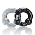 Ultraballs 2 Pk Cockring Black And Clear - Hush Store Sydney 
