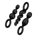 Satisfyer Plugs Booty Call 3 Pc Black - Hush Store Sydney 