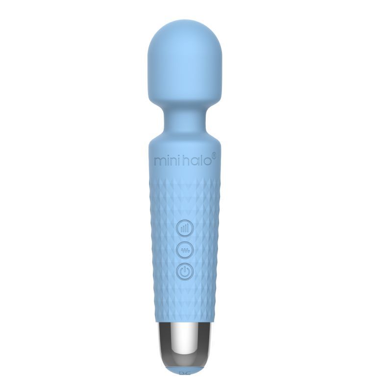 Shibari Mini Wand Halo 20X Powder Blue - Hush Store Sydney 