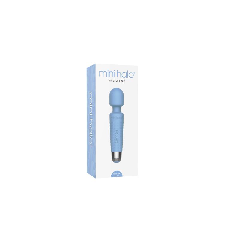 Shibari Mini Wand Halo 20X Powder Blue - Hush Store Sydney 