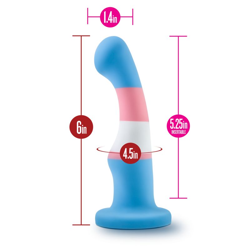 Avant Pride P2 True Blue Silicone Dildo