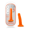 Neo Dual Density Cock 6in Neon Orange - Hush Store Sydney 