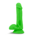 Neo Dual Density Cock With Balls 6in Neon Green - Hush Store Sydney 