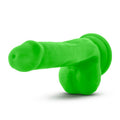 Neo Elite 6in Silicone Dual Density Cock with Balls Neon Green - Hush Store Sydney 