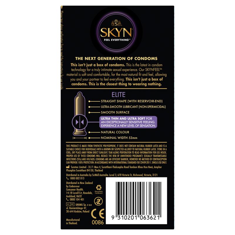 SKYN Elite Condoms 6 - Hush Store Sydney 