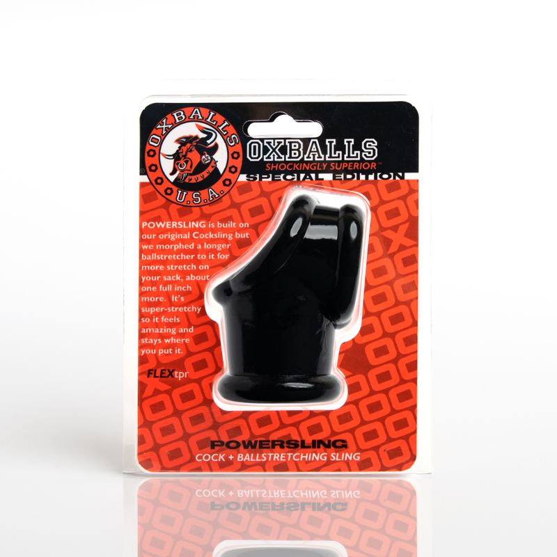 Powersling Cocksling And Ballstretcher Black - Hush Store Sydney 