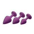 Purple Pleasures 3 Pc Silicone Anal Plugs - Hush Store Sydney 