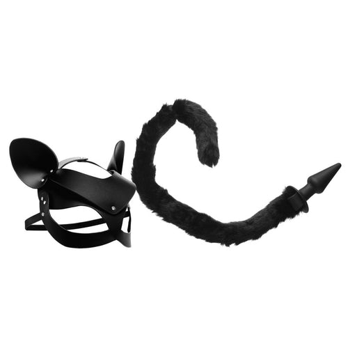 Cat Tail Anal Plug and Mask Set - Hush Store Sydney 