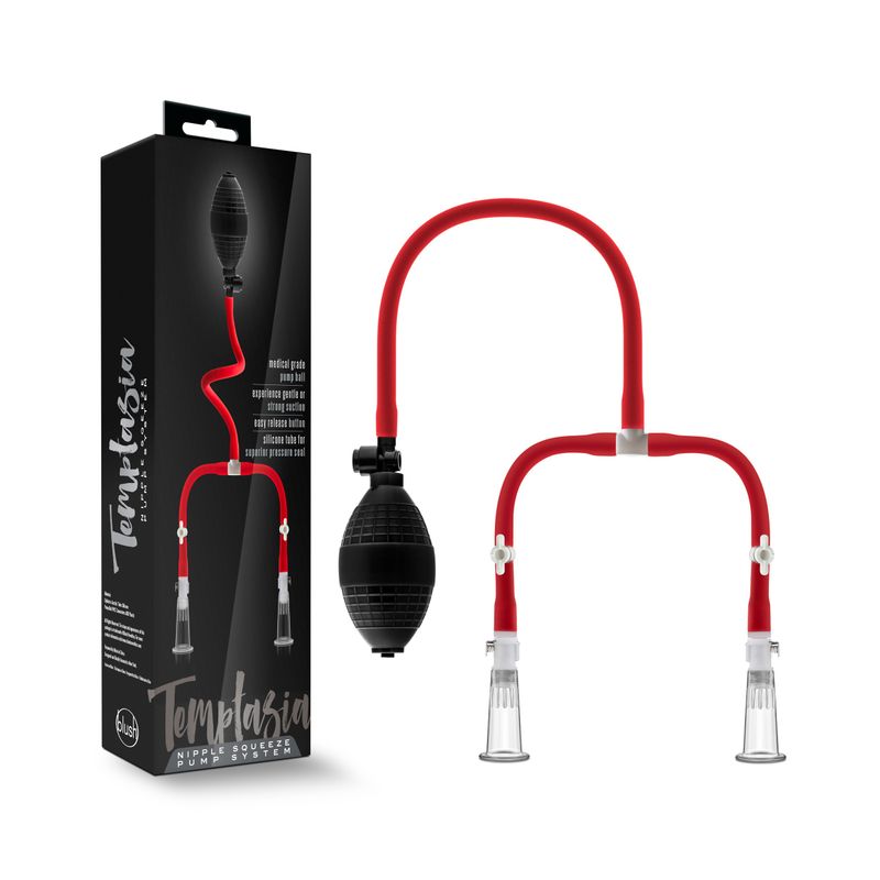 Temptasia Nipple Squeeze Pump System Black - Hush Store Sydney 