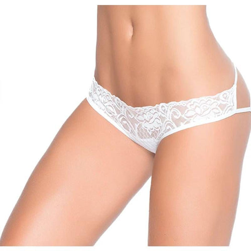 Caged Lace Pantie White - Hush Store Sydney 